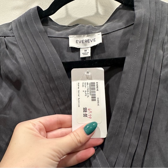 Evereve Charcoal Blouse - Picture 4 of 5